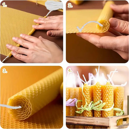 Bienenwachs-Kerzen Set